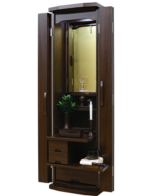 Soka Gakkai Furniture-style Buddhist Altar "Respe" Manually-operated Cabinet Door Available in 2 Colors